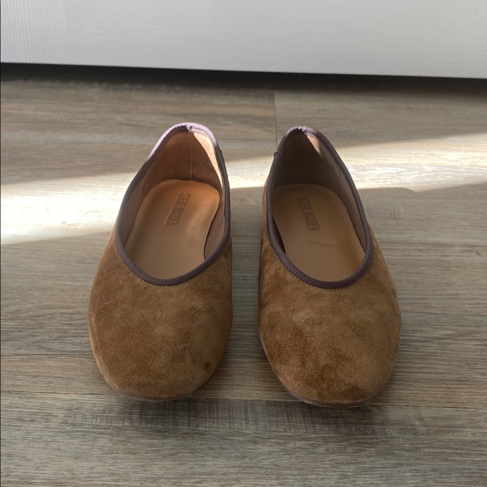 Steve Madden Brown Suede Slip-Ons